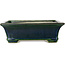 Maceta rectangular para bonsái verde de Terahata Satomi Mazan - 250 x 215 x 82 mm