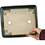 Pot à bonsaï rectangulaire vert par Terahata Satomi Mazan - 250 x 215 x 82 mm