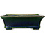 Vaso bonsai rettangolare verde di Terahata Satomi Mazan - 250 x 215 x 82 mm