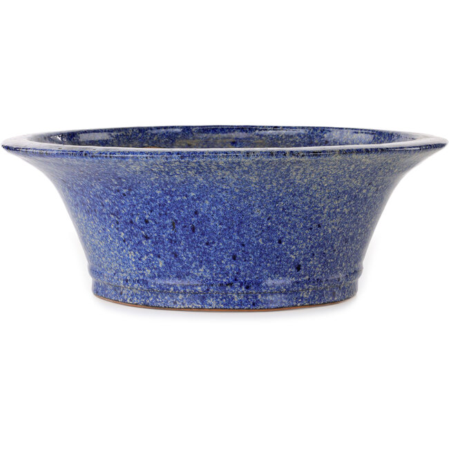 Pot à bonsaï rond bleu de Shuhou - 447 x 447 x 160 mm