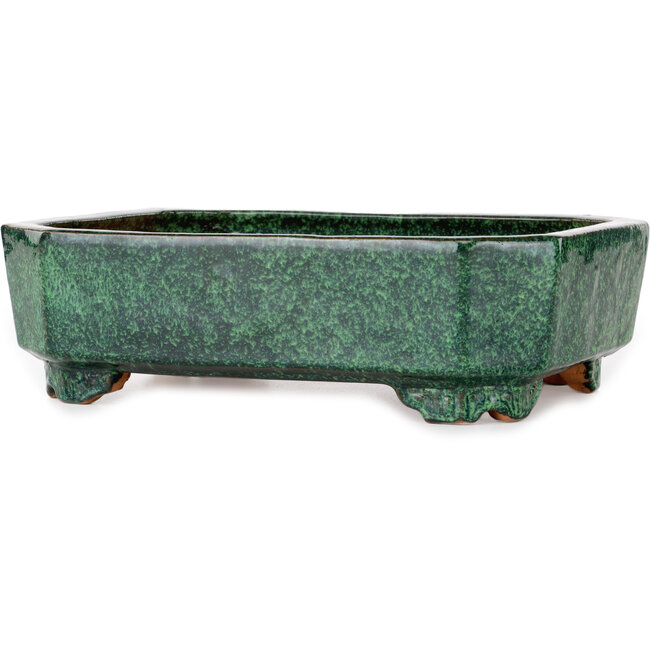 Rechteckiger grüner Bonsai-Topf von Shuhou – 282 x 215 x 83 mm