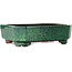 Rectangular green bonsai pot by Shuhou - 282 x 215 x 83 mm
