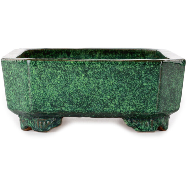 Rechteckiger grüner Bonsai-Topf von Shuhou – 282 x 215 x 83 mm
