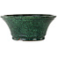 Vaso bonsai rotondo verde di Shuhou - 300 x 300 x 126 mm