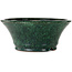 Maceta redonda verde para bonsái de Shuhou - 300 x 300 x 126 mm