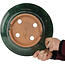 Vaso bonsai rotondo verde di Shuhou - 300 x 300 x 126 mm