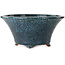 Maceta redonda azul para bonsái de Shuhou - 305 x 305 x 145 mm