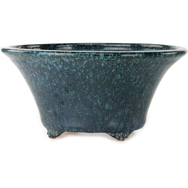 Pot à bonsaï rond bleu de Shuhou - 305 x 305 x 145 mm