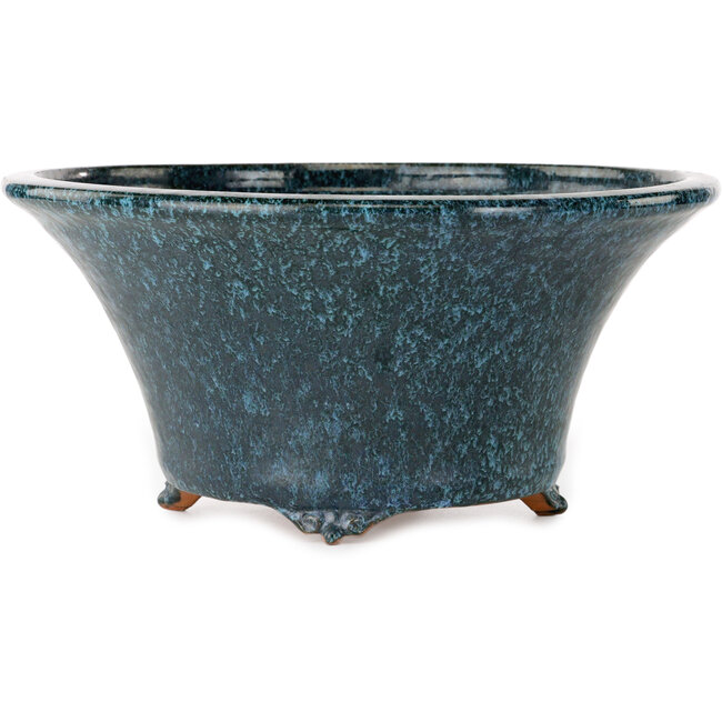 Runder blauer Bonsai-Topf von Shuhou – 305 x 305 x 145 mm