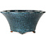 Vaso bonsai rotondo blu di Shuhou - 305 x 305 x 145 mm