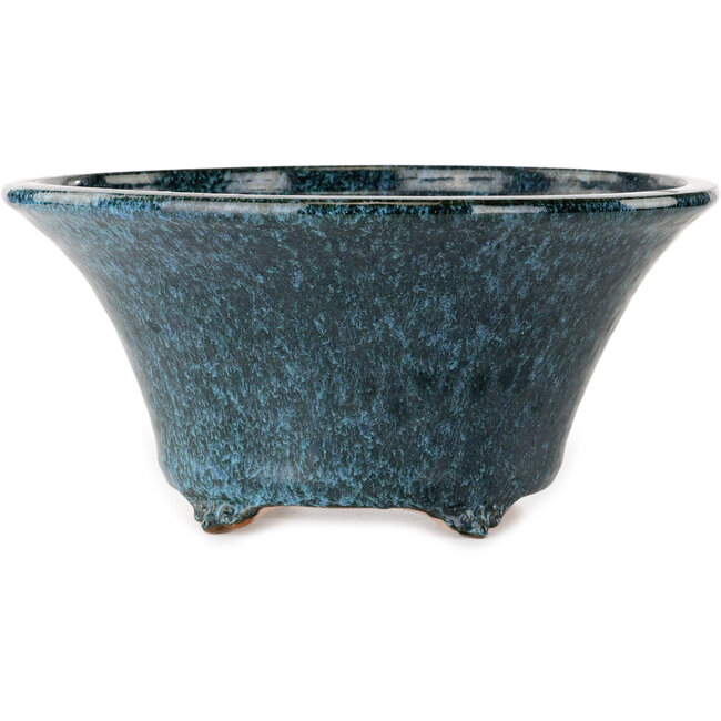 Vaso bonsai rotondo blu di Shuhou - 305 x 305 x 145 mm