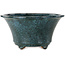Vaso bonsai rotondo blu di Shuhou - 245 x 245 x 125 mm