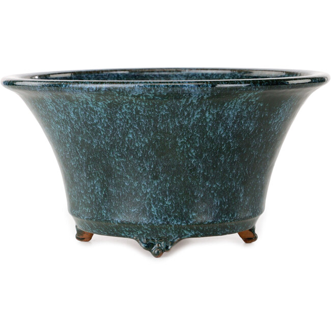 Runder blauer Bonsai-Topf von Shuhou – 245 x 245 x 125 mm