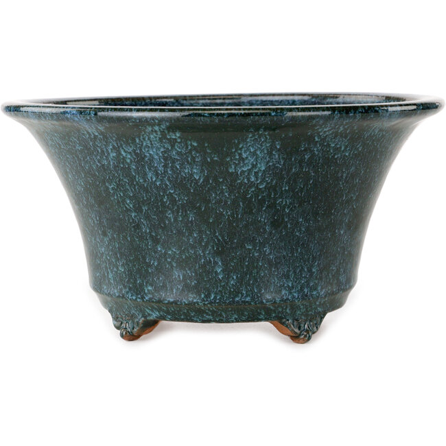 Maceta redonda azul para bonsái de Shuhou - 245 x 245 x 125 mm