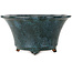 Vaso bonsai rotondo blu di Shuhou - 245 x 245 x 125 mm
