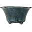 Vaso bonsai rotondo blu di Shuhou - 245 x 245 x 125 mm