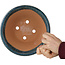 Maceta redonda azul para bonsái de Shuhou - 245 x 245 x 125 mm