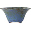 Vaso bonsai rotondo blu e marrone di Shuhou - 305 x 305 x 135 mm