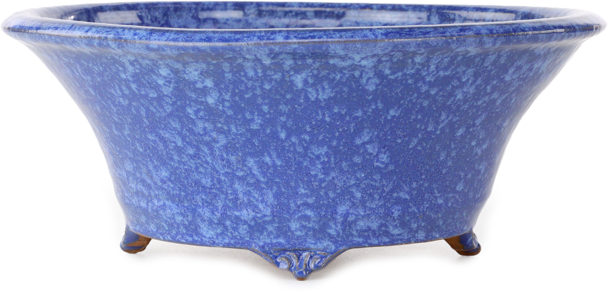 Pot à Bonsaï En Céramique - Ovale 16,5 X 13,2 Cm - Grès Sans émail - Drainage