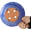 Maceta redonda para bonsái de color azul violeta de Shuhou - 240 x 240 x 116 mm