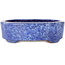 Pot ovale bleu pour bonsaï de Shuhou - 189 x 157 x 55 mm
