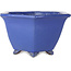 Maceta hexagonal azul para bonsái de Shuhou - 240 x 240 x 130 mm