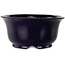 Maceta redonda para bonsái azul oscuro de Shuhou - 195 x 195 x 92 mm