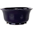 Ronde donkerblauwe bonsaipot van Shuhou - 195 x 195 x 92 mm