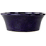 Vaso bonsai rotondo blu scuro di Shuhou - 185 x 185 x 70 mm