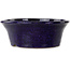 Ronde donkerblauwe bonsaipot van Shuhou - 185 x 185 x 70 mm
