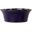 Pot à bonsaï rond bleu foncé de Shuhou - 185 x 185 x 70 mm