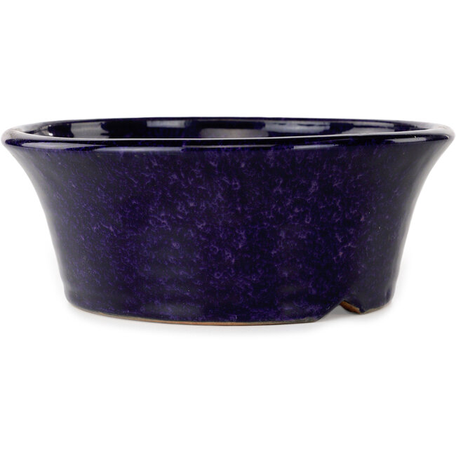 Pot à bonsaï rond bleu foncé de Shuhou - 182 x 182 x 72 mm