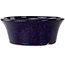 Runder, dunkelblauer Bonsai-Topf von Shuhou – 182 x 182 x 72 mm