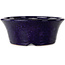 Runder, dunkelblauer Bonsai-Topf von Shuhou – 182 x 182 x 72 mm