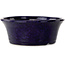 Maceta redonda para bonsái azul oscuro de Shuhou - 182 x 182 x 72 mm