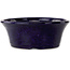 Vaso bonsai rotondo blu scuro di Shuhou - 182 x 182 x 72 mm