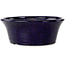 Vaso bonsai rotondo blu scuro di Shuhou - 182 x 182 x 72 mm