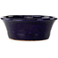 Ronde donkerblauwe bonsaipot van Shuhou - 190 x 190 x 70 mm