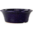 Vaso bonsai rotondo blu scuro di Shuhou - 190 x 190 x 70 mm