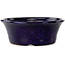 Vaso bonsai rotondo blu scuro di Shuhou - 190 x 190 x 70 mm