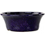 Vaso bonsai rotondo blu scuro di Shuhou - 190 x 190 x 70 mm