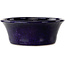 Vaso bonsai rotondo blu scuro di Shuhou - 190 x 190 x 70 mm