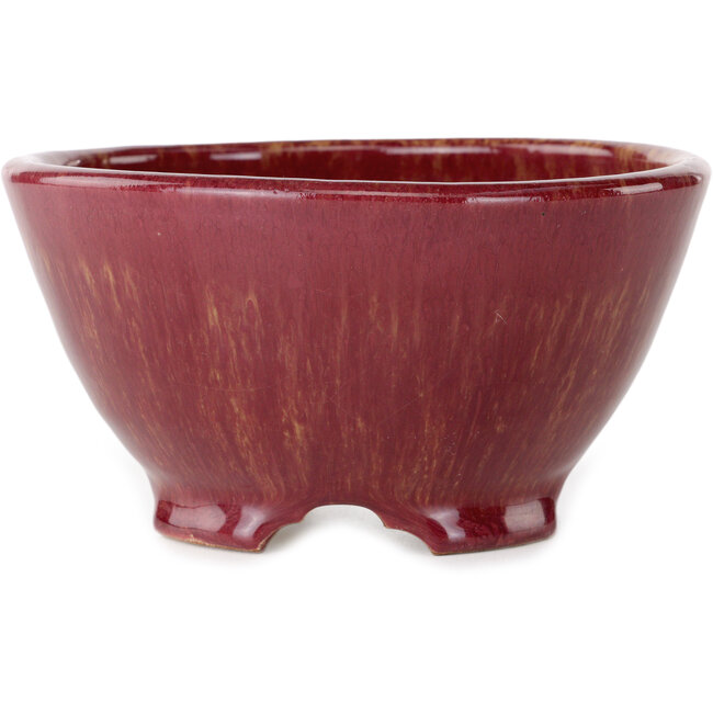 Maceta redonda rosa para bonsái de Shuhou - 150 x 150 x 80 mm