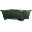 Rechthoekige groene bonsaipot van Terahata Satomi Mazan - 197 x 168 x 70 mm
