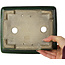 Pot à bonsaï rectangulaire vert par Terahata Satomi Mazan - 215 x 180 x 83 mm