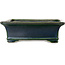 Maceta rectangular para bonsái verde de Terahata Satomi Mazan - 278 x 245 x 90 mm