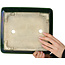Pot à bonsaï rectangulaire vert par Terahata Satomi Mazan - 278 x 245 x 90 mm