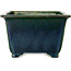 Pot à bonsaï carré vert par Terahata Satomi Mazan - 225 x 225 x 140 mm