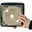 Quadratischer grüner Bonsaitopf von Terahata Satomi Mazan – 225 x 225 x 140 mm