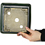 Quadratischer grüner Bonsaitopf von Terahata Satomi Mazan – 225 x 225 x 140 mm